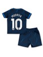 Chelsea Mykhailo Mudryk #10 Venkovní dres pro děti 2023-24 Krátký Rukáv (+ trenýrky)